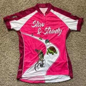 CORVARA BIKE WEAR Women's Slow & Steady Cycling Short Sleeve Jersey Size 2XL